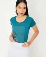 Women Printed Round Neck T-Shirt - Image 4