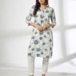 Women Floral Print Straight Kurta